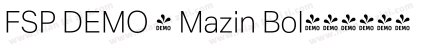 FSP DEMO - Mazin Bol字体转换